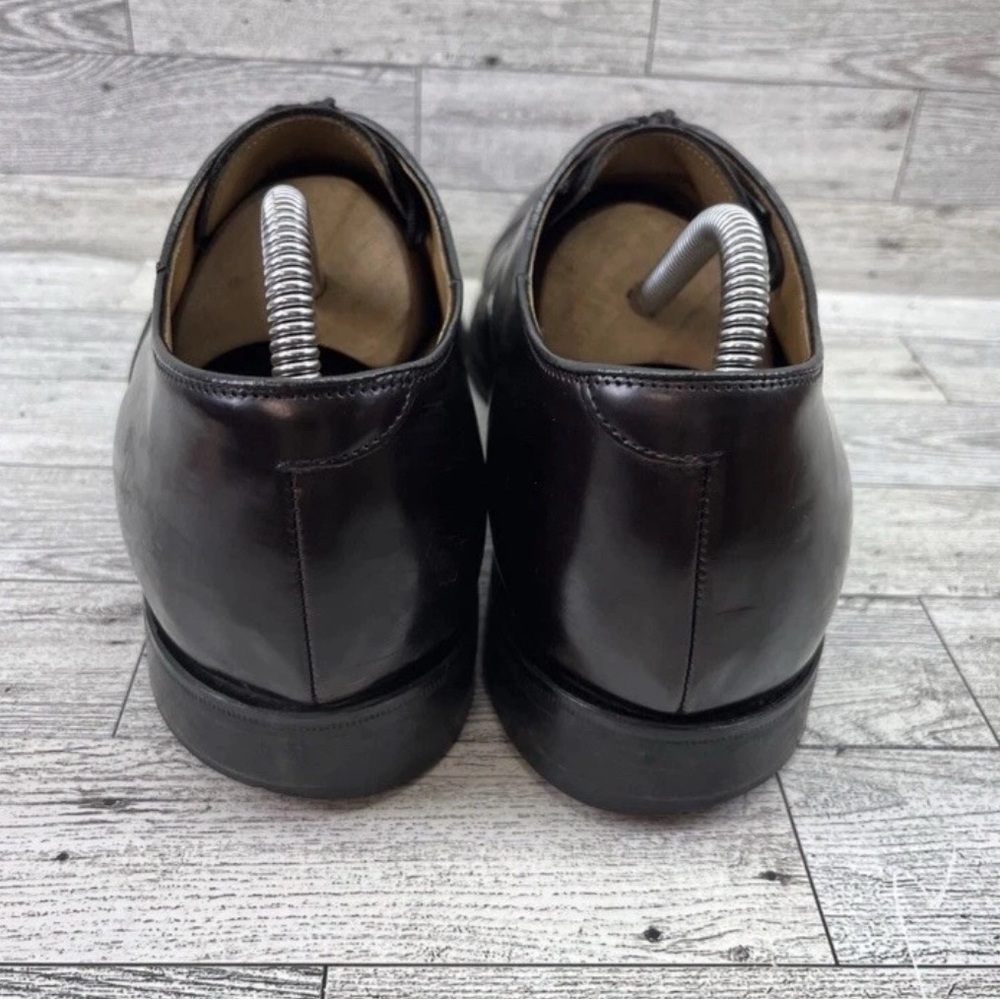 Johnston Murphy Oxblood Leather Cap Toe Dress Shoes 22-02985 Men Size 10D - Picture 5 of 8